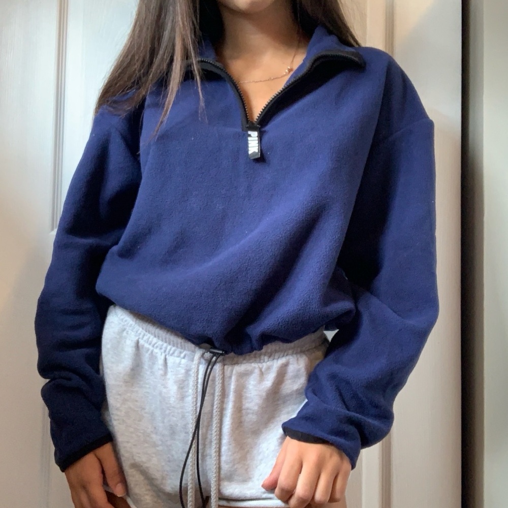 quarter zip from pink victoria’s secret